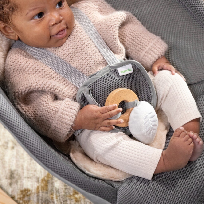 Ingenuity - Transat bébé vibrant avec mélodie EVERY SEASON WESLEY gris