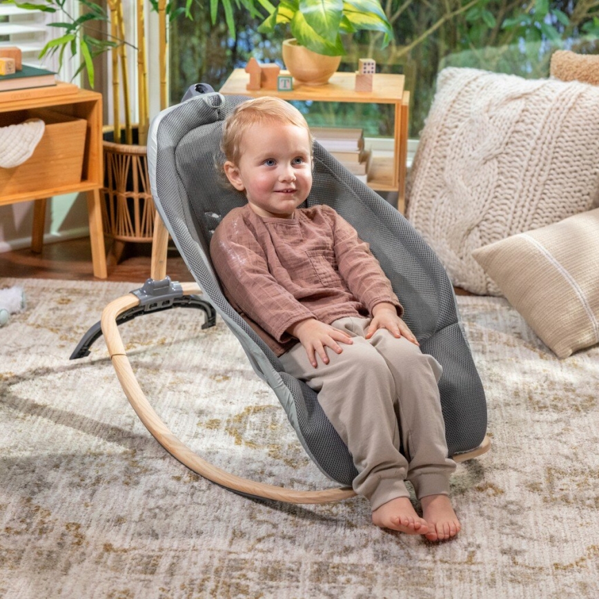 Ingenuity - Transat bébé vibrant avec mélodie EVERY SEASON WESLEY gris