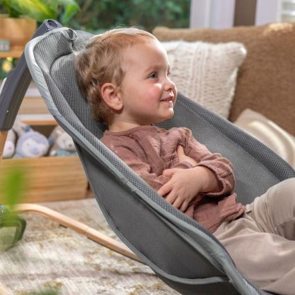 Ingenuity - Transat bébé vibrant avec mélodie EVERY SEASON WESLEY gris