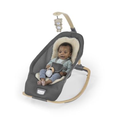 Ingenuity - Transat bébé vibrant avec mélodie EVERY SEASON WESLEY gris