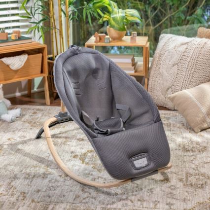 Ingenuity - Transat vibrant pour bébé avec mélodie EVERY SEASON WESLEY 3xC gris