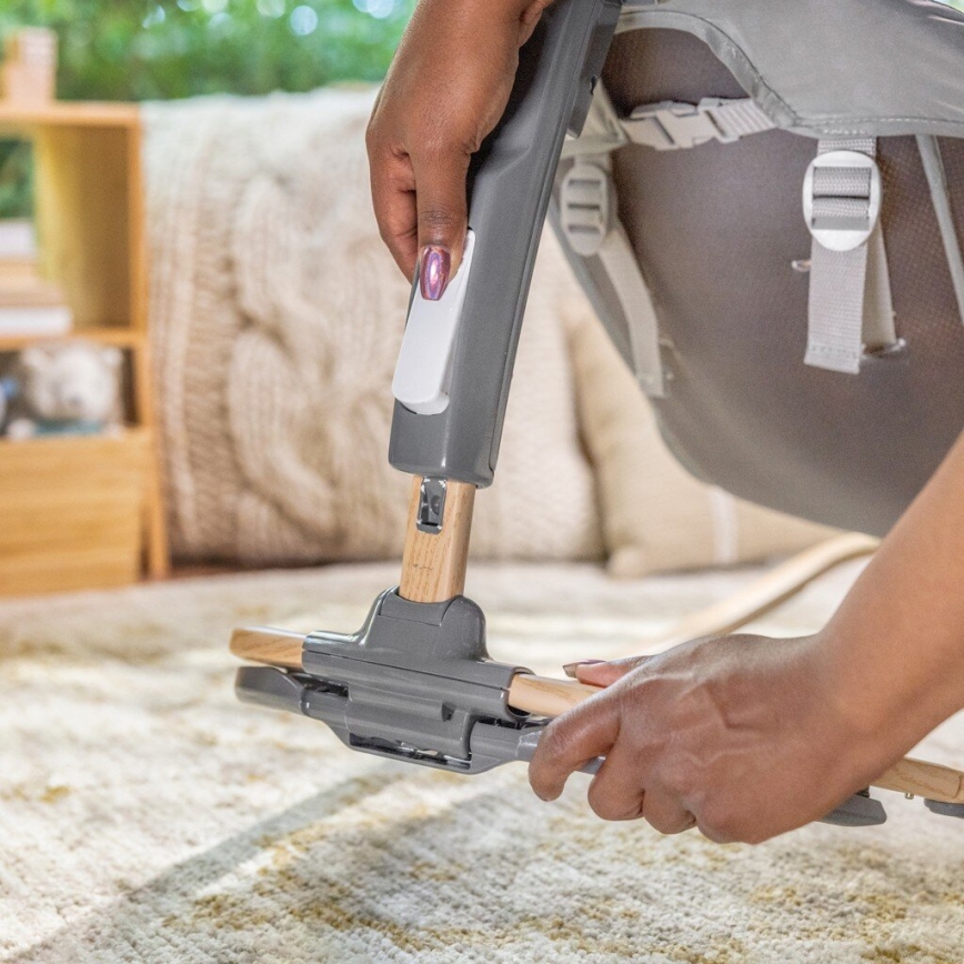 Ingenuity - Transat vibrant pour bébé avec mélodie EVERY SEASON WESLEY 3xC gris