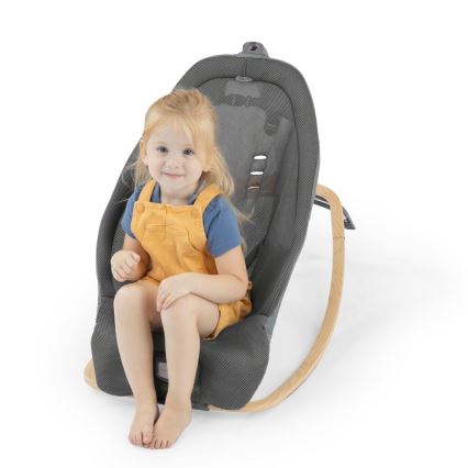 Ingenuity - Transat vibrant pour bébé avec mélodie EVERY SEASON WESLEY 3xC gris