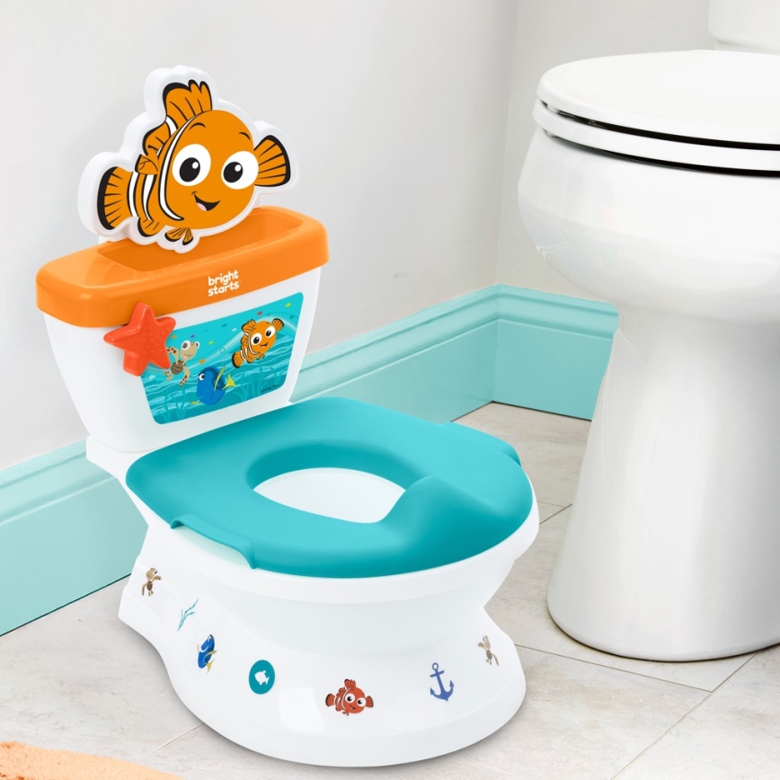 Ingenuity - Vasino per bambini con suoni MY SIZE Finding Nemo 2xAAA