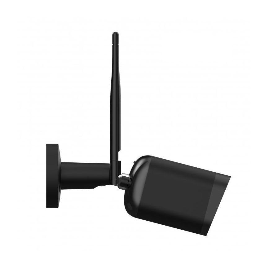 Intelligente Außenkamera mit Full HD 1080p Sensor 12V IP65 Wi-Fi Tuya Schwarz
