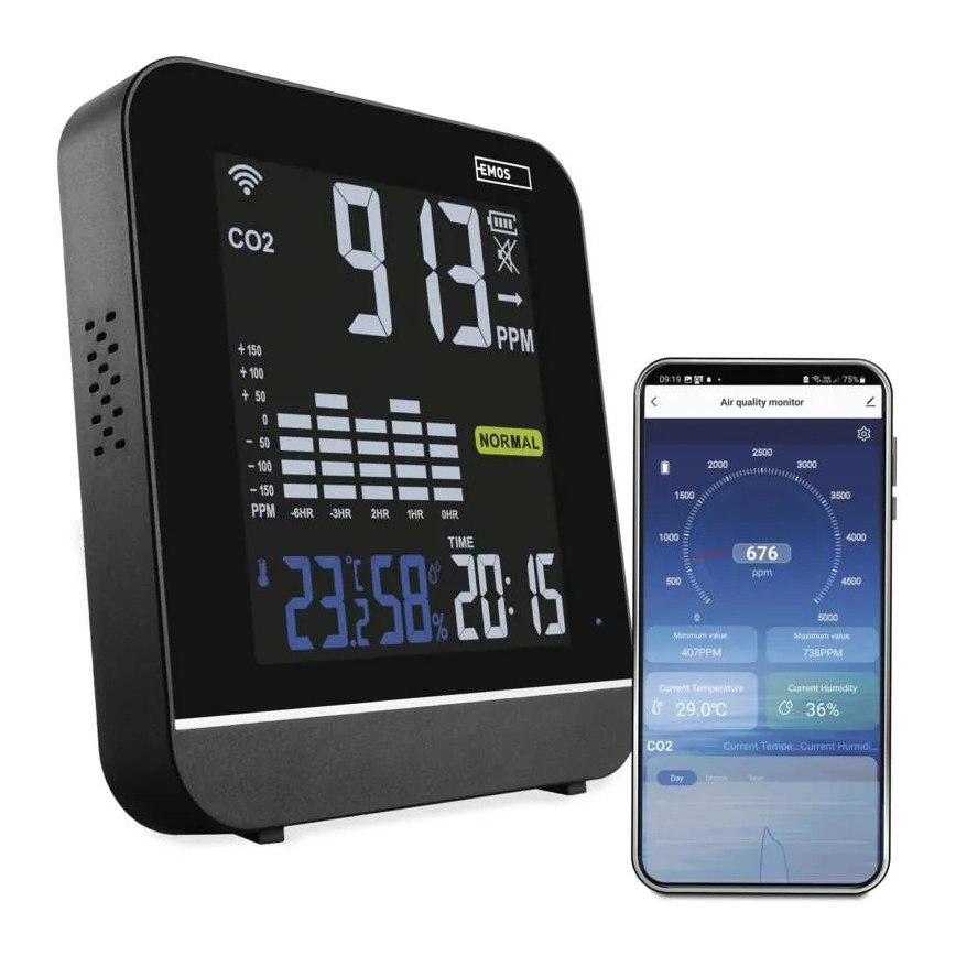 Intelligenter Luftqualitätsmonitor GOSMART 5V Wi-Fi