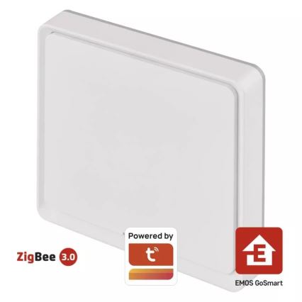 Interrupteur 1 bouton GoSmart 1xCR2430 Tuya blanc