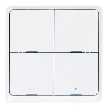 Interrupteur intelligent à 4 boutons, 1xCR2430, blanc