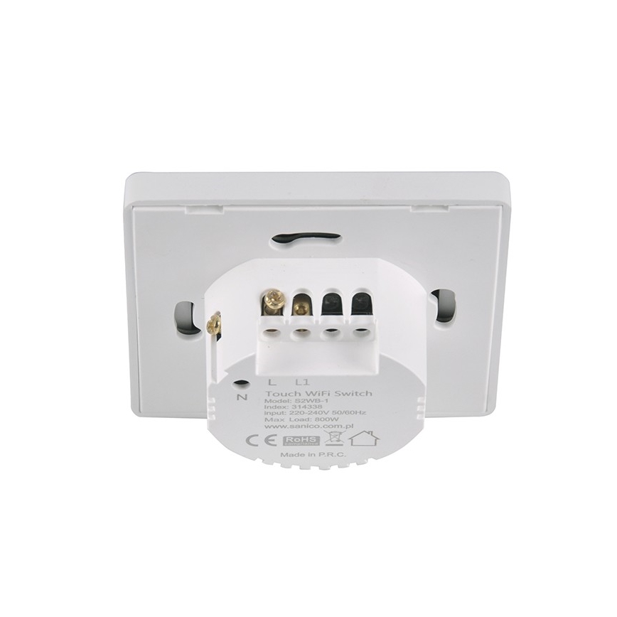 Interrupteur tactile unipolaire SMART 800W/230V Wi-Fi Tuya