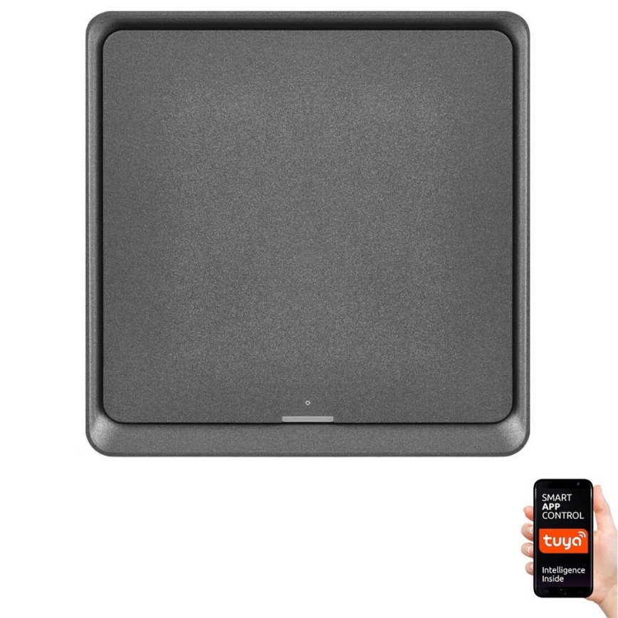 Interruttore a 1 pulsante GoSmart Tuya nero