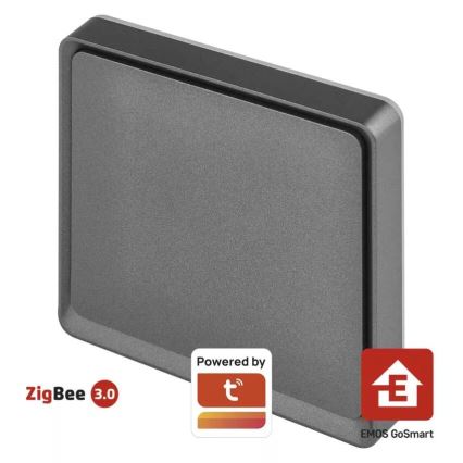Interruttore a 1 pulsante GoSmart Tuya nero