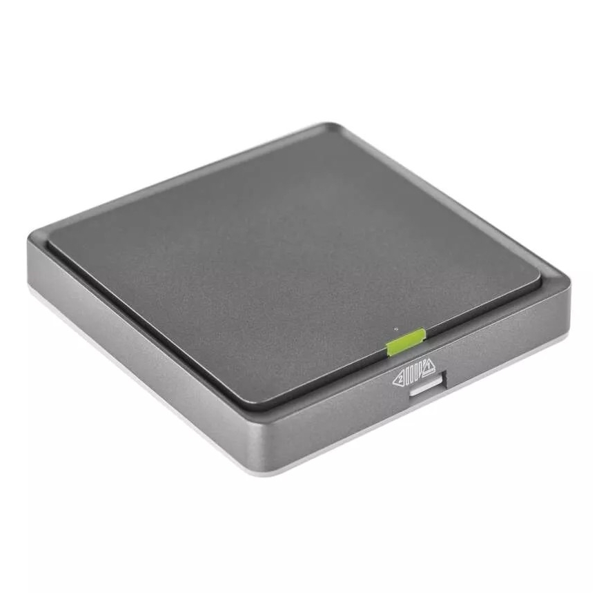 Interruttore a 1 pulsante GoSmart Tuya nero