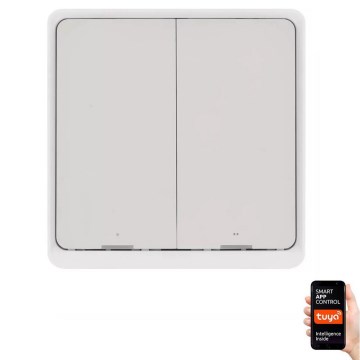 Interruttore a 2 pulsanti GoSmart Tuya bianco