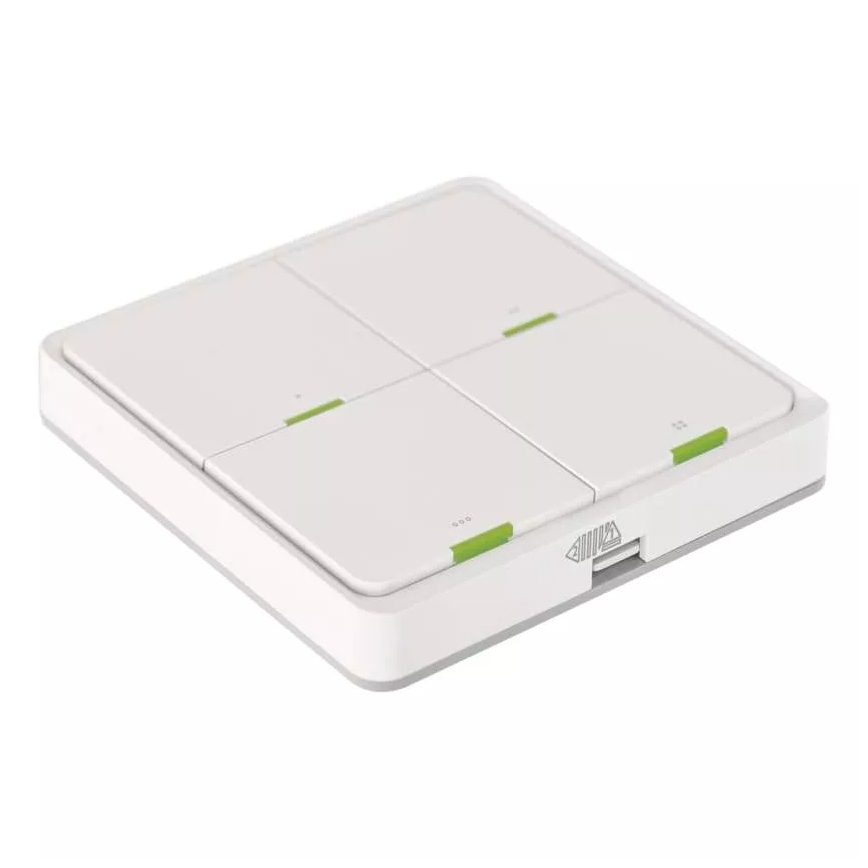 Interruttore a 4 pulsanti GoSmart Tuya bianco