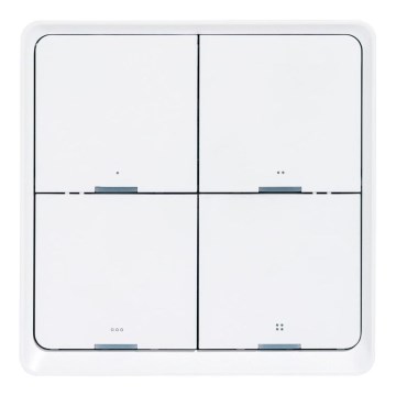 Interruttore smart a 4 pulsanti 1xCR2430 bianco