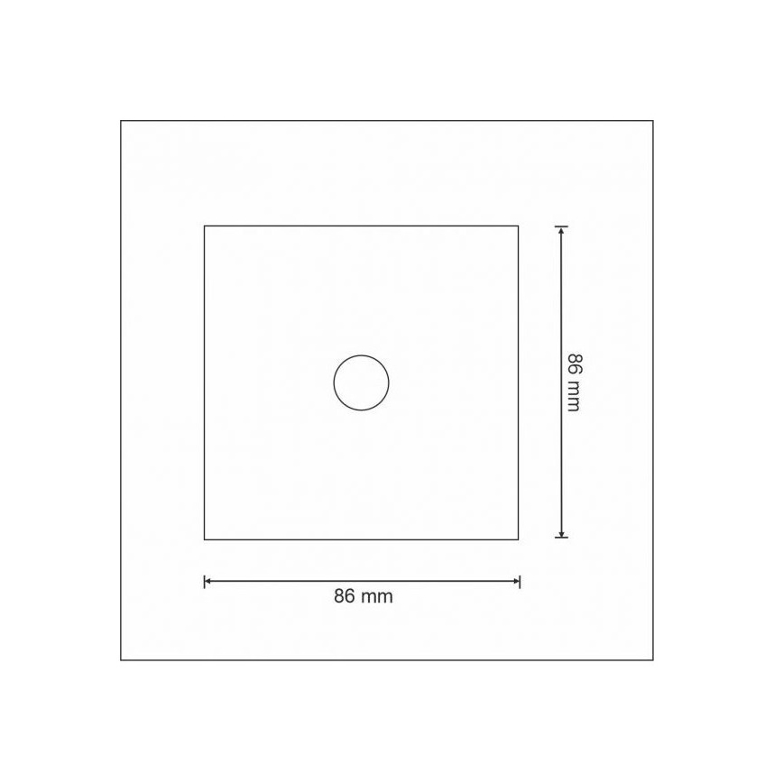 Interruttore tattile unipolare SMART 800W/230V Wi-Fi Tuya