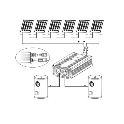 Inverter solare per il riscaldamento dell'acqua ECO Solar Boost Evo MPPT-4000 4kW