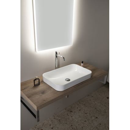 Isvea - Aufsatzwaschbecken AQUA 60 x 38 cm Keramik/weiß