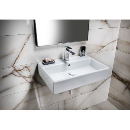 Isvea - Aufsatzwaschbecken PURITY 60x42 cm Keramik/weiß
