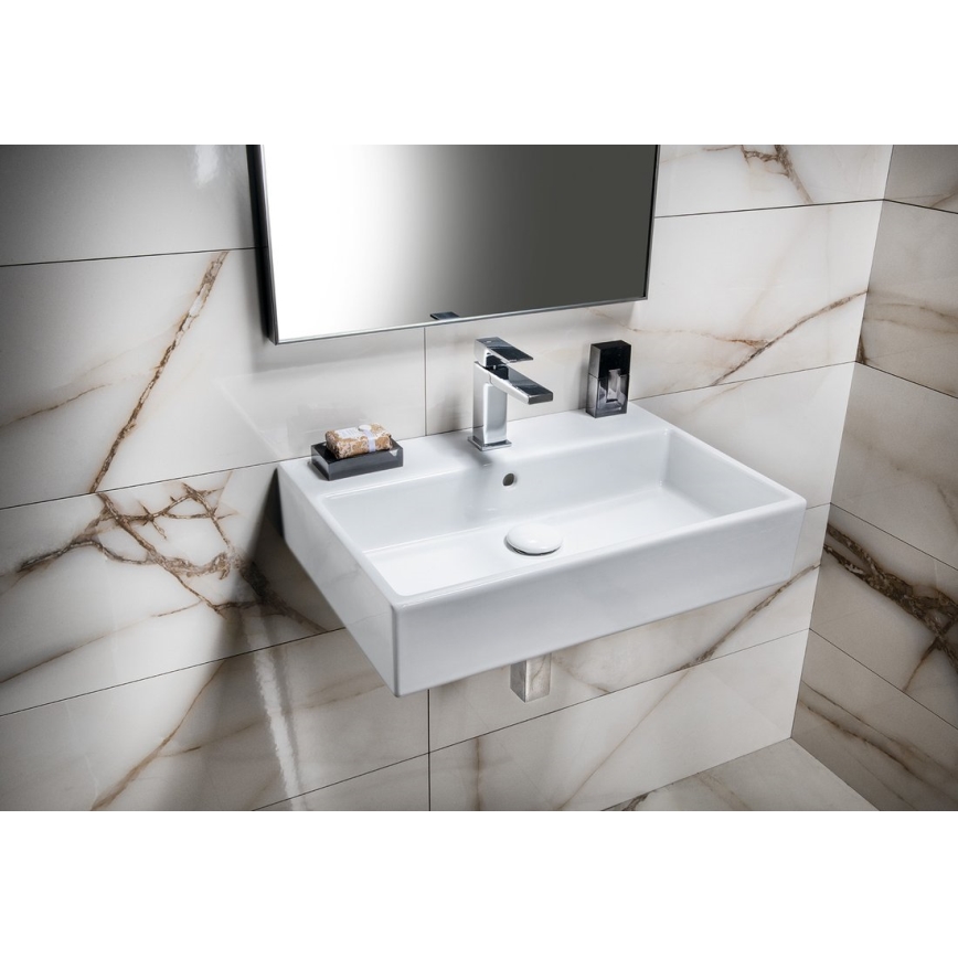 Isvea - Aufsatzwaschbecken PURITY 60x42 cm Keramik/weiß