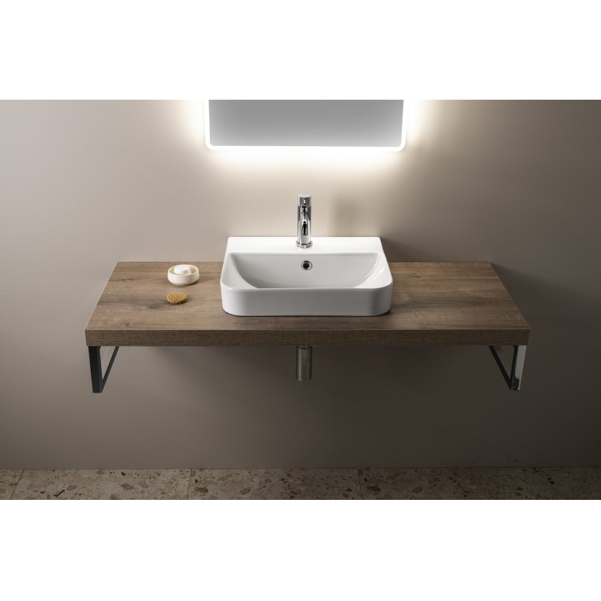Isvea - Aufsatzwaschbecken SOTT AQUA 48x42 cm Keramik/weiß
