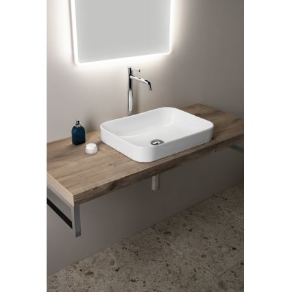 Isvea - Lavabo da appoggio AQUA 50x38 cm ceramica/bianco
