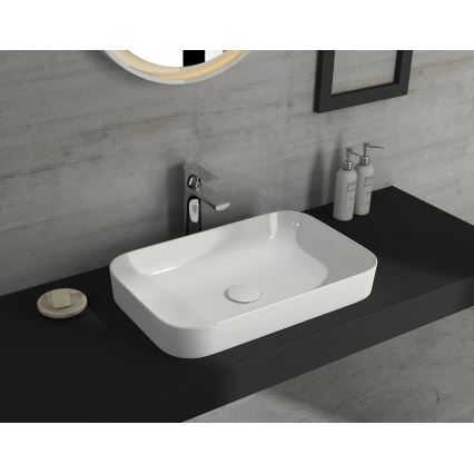 Isvea - Lavabo da appoggio AQUA 50x38 cm ceramica/bianco