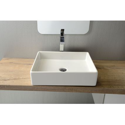 Isvea - Lavabo da appoggio PURITY 50x42 cm ceramica/bianco