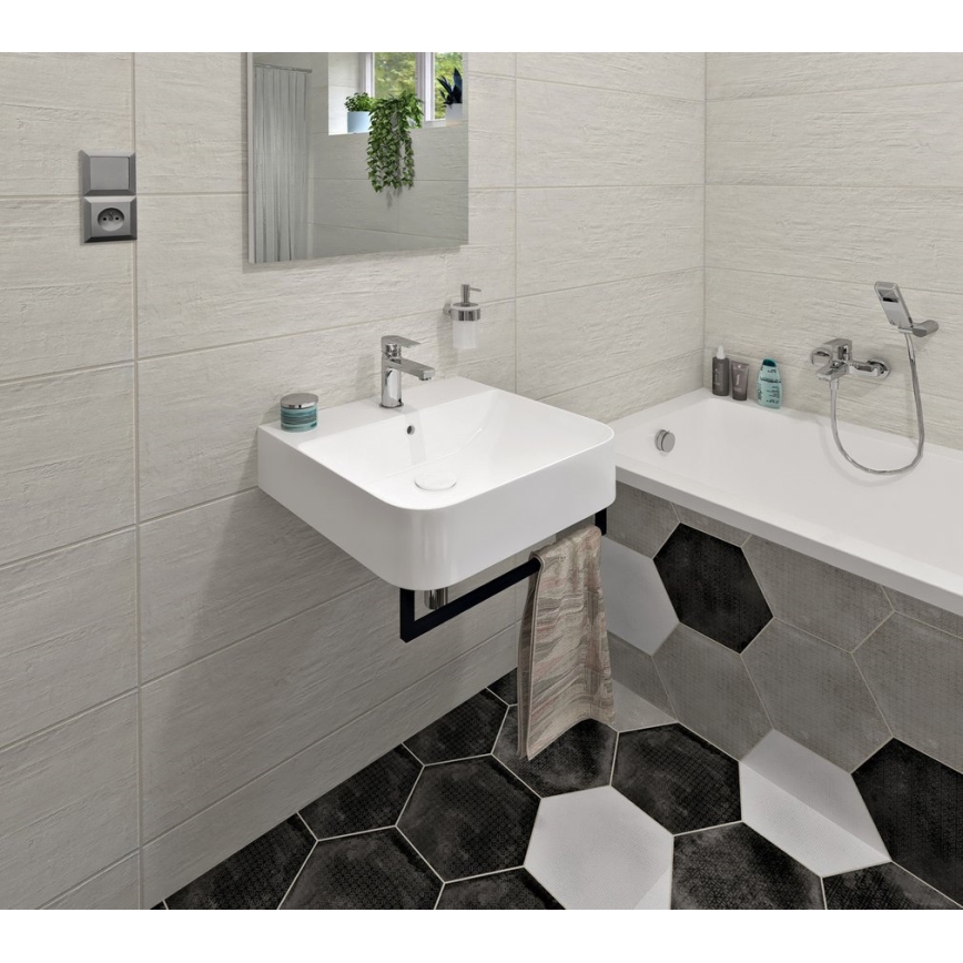Isvea - Lavabo da appoggio/sospeso SOTT AQUA 60,5x50 cm in ceramica/bianco