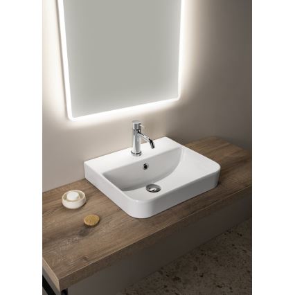 Isvea - Lavabo da appoggio SOTT AQUA 48x42 cm ceramica/bianco