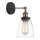 ITALUX - Applique murale FRANCIS 1xE27/40W/230V noir/doré