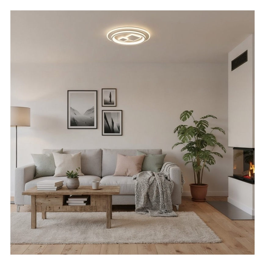 ITALUX - LED-dimmbare Deckenleuchte PARCO LED/55W/230V 3000-6500K Ø 50 cm weiß + Fernbedienung