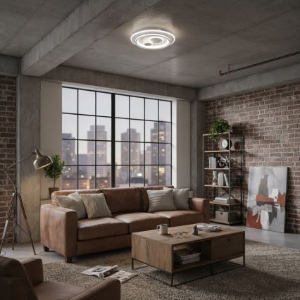 ITALUX - LED-dimmbare Deckenleuchte PARCO LED/55W/230V 3000-6500K Ø 50 cm weiß + Fernbedienung