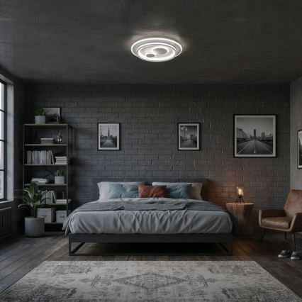 ITALUX - LED-dimmbare Deckenleuchte PARCO LED/55W/230V 3000-6500K Ø 50 cm weiß + Fernbedienung
