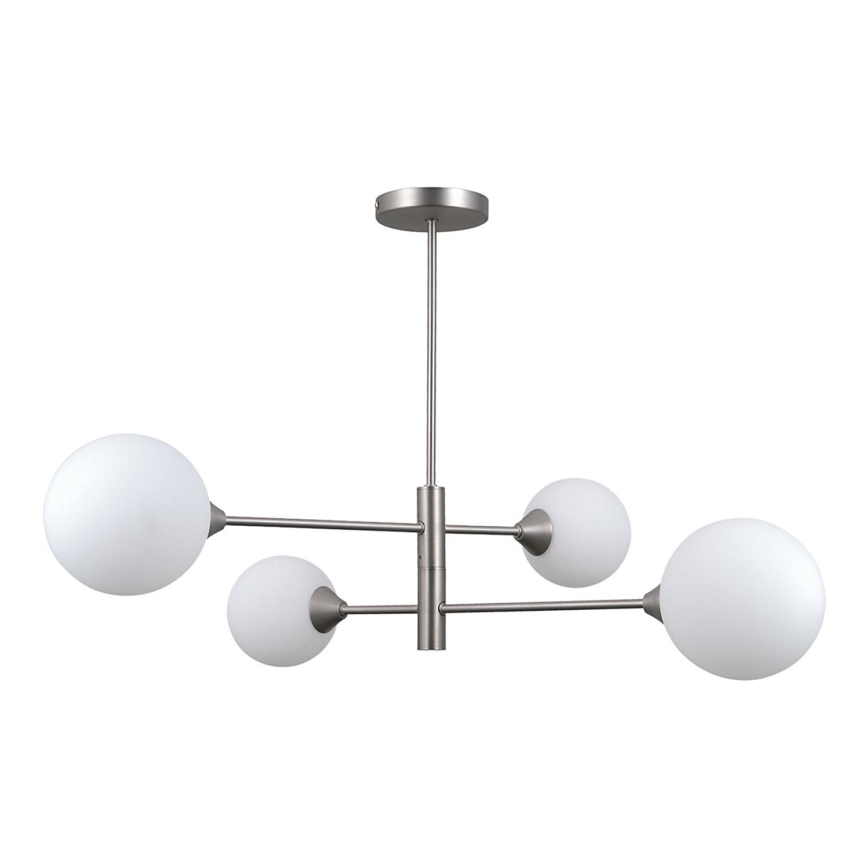 ITALUX - Lampadario a barra EVORA 4xG9/5W/230V nichel