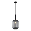 ITALUX - Lampadario a cavo ANTIOLA 1xE27/40W/230V diam. 20 cm nero