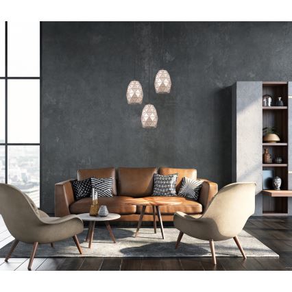 ITALUX - Hängeleuchte an Schnur HARLEY 1xE27/40W/230V Roségold