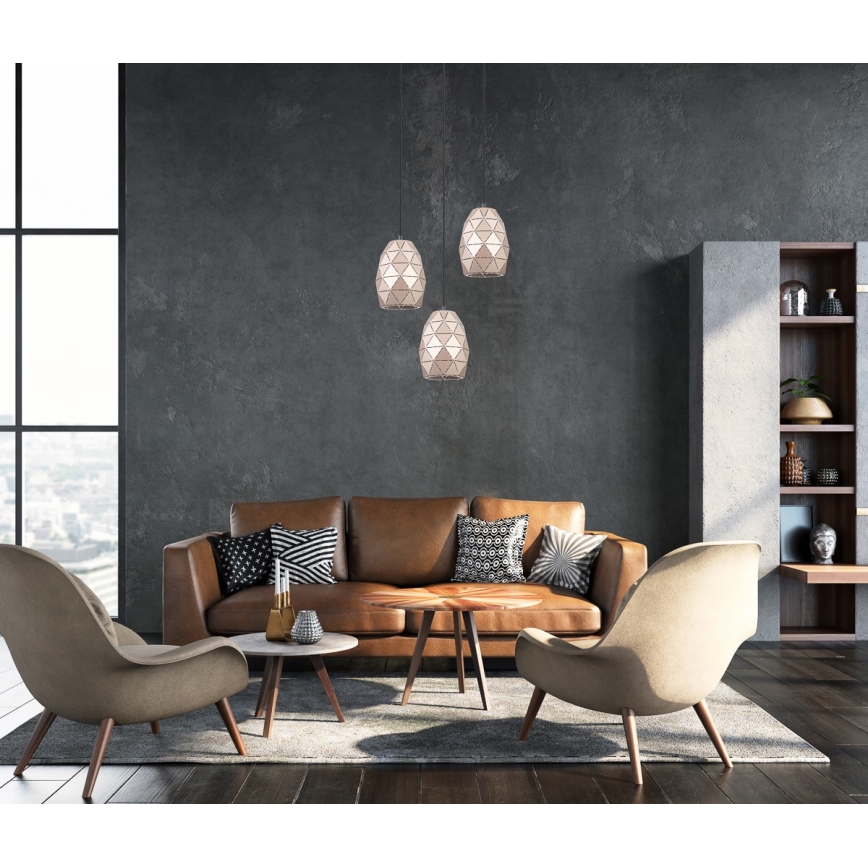 ITALUX - Hängeleuchte an Schnur HARLEY 1xE27/40W/230V Roségold