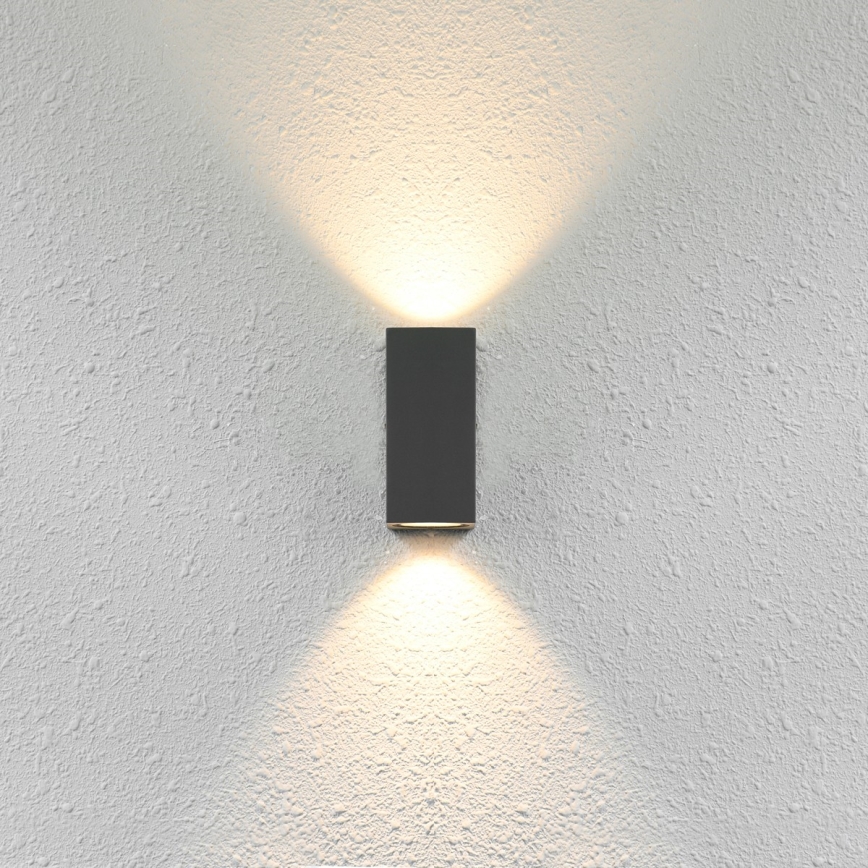 ITALUX - Applique da esterno GENTA 2xGU10/40W/230V IP54 15 cm