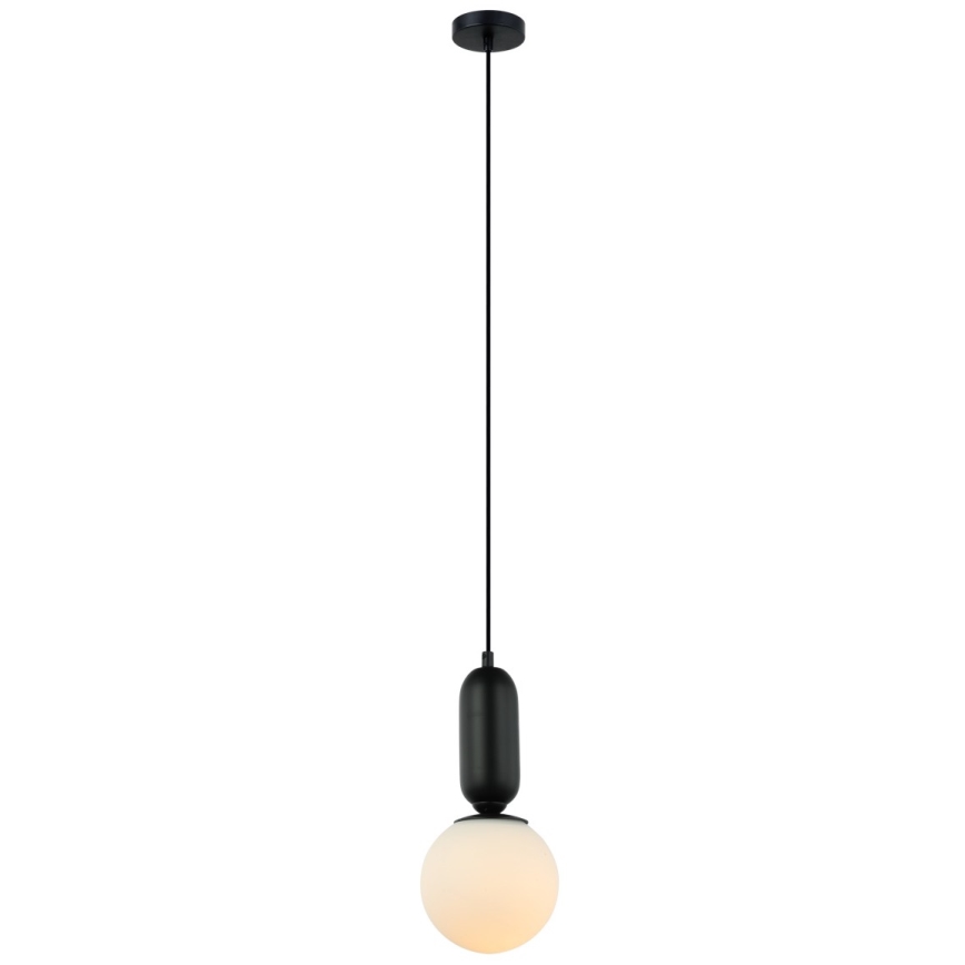 ITALUX - Hängeleuchte an Schnur ALDEVA 1xE27/40W/230V schwarz