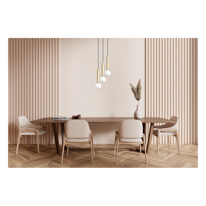 ITALUX - Lampadario a sospensione su cavo FILANO 3xG9/5W/230V dorato