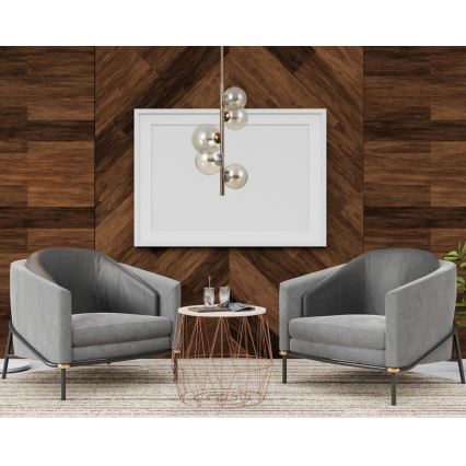 ITALUX - Lampadario a barra CANELLO 5xG9/5W/230V ottone