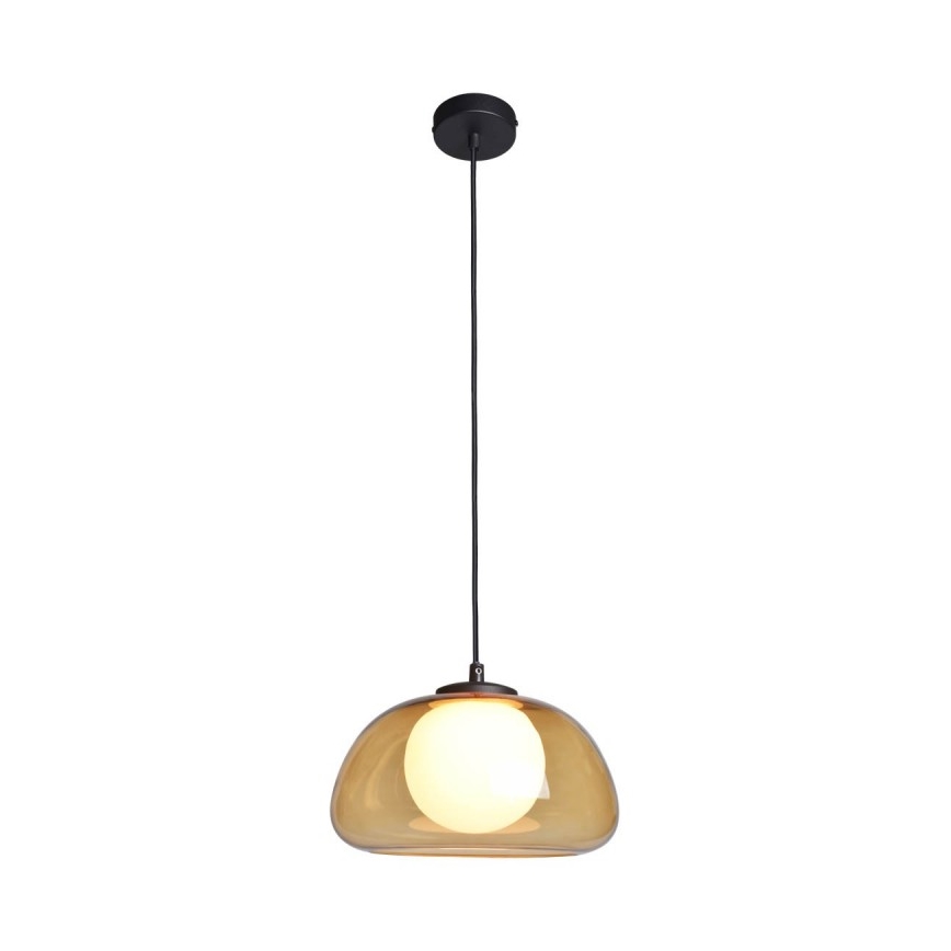 ITALUX - Pendelleuchte an Kabel AINALE 1xG9/7W/230V schwarz/rauchbraun