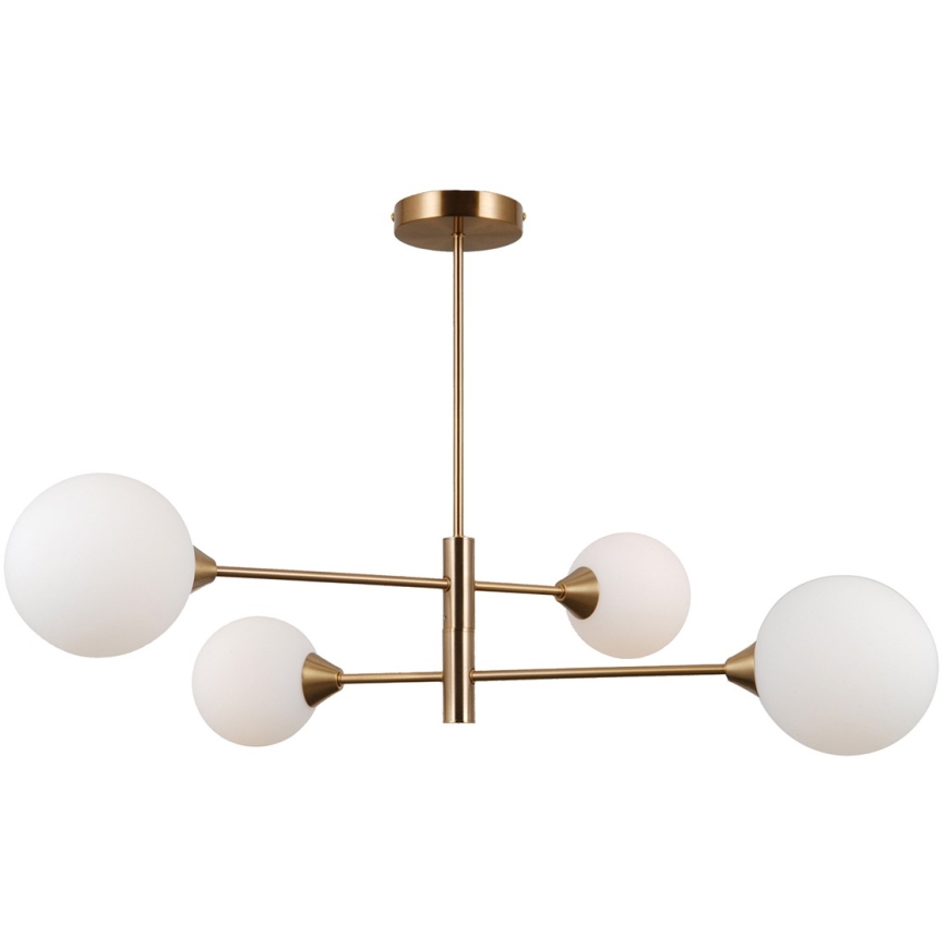 ITALUX - Lampadario a barra EVORA 4xG9/5W/230V ottone