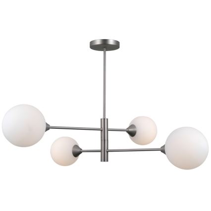 ITALUX - Lampadario a barra EVORA 4xG9/5W/230V nichel