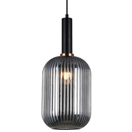ITALUX - Lampadario a cavo ANTIOLA 1xE27/40W/230V diam. 20 cm nero