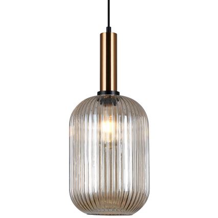 ITALUX - Lampadario a sospensione ANTIOLA 1xE27/40W/230V diam. 20 cm bronzo