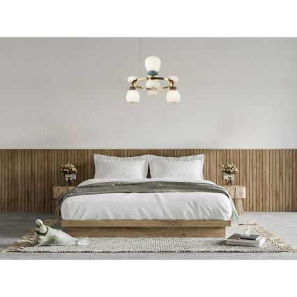ITALUX - Sospensione LED con cavo EVANS LED/33W/230V 3000K oro/blu/marrone