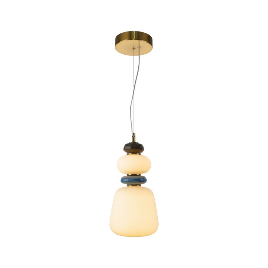 ITALUX - LED-Pendelleuchte an Stahlseil EVANS LED/12W/230V 3000K gold/weiß