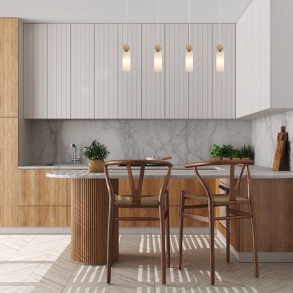 ITALUX - Lampadario a sospensione SANTOS su cavo 4xG9/40W/230V, finitura oro